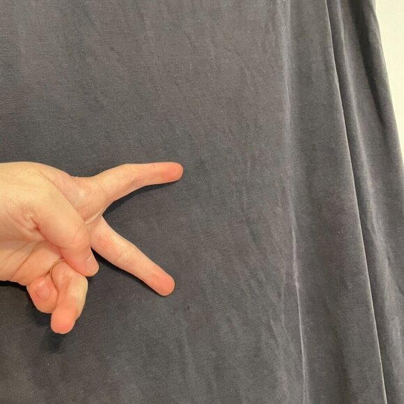 MOULINETTE SOEURS ANTHROPOLOGIE ANTHRO Raneri One Shoulder Dress Dark Gray Boho - Picture 6 of 16